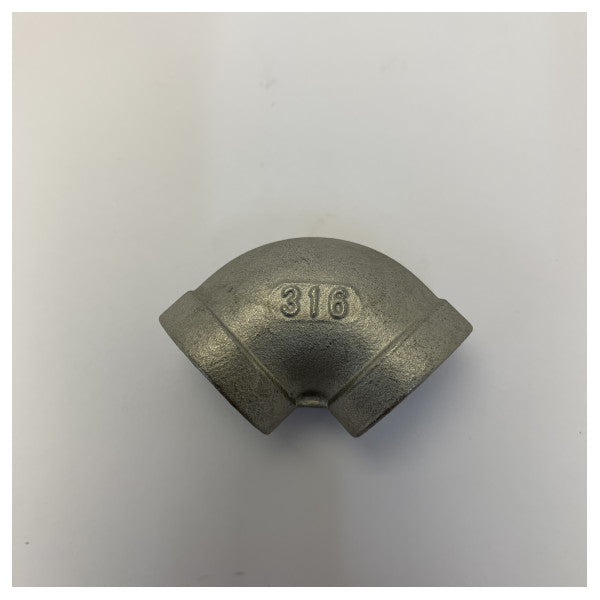 Acoplamento em L de Aço Inoxidável 316 Osculati 90 - 1/2 polegada 17.326.02 