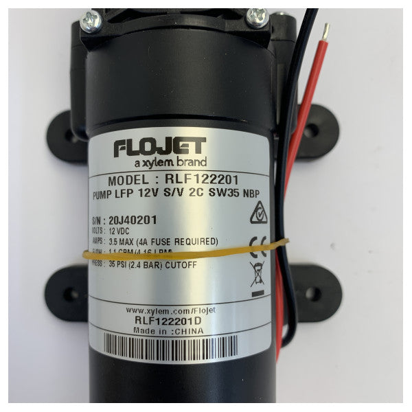 Flojet RLF122201D Marine Fresh Water Pump 12V - Self Priming - 3.8L/m 2.5 Bar 
