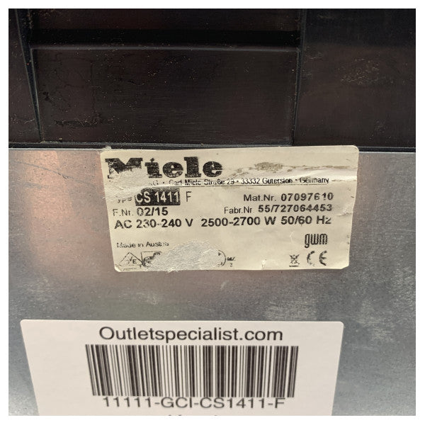 Miele CS1411-F paslanmaz çelik ankastre fritöz 230V