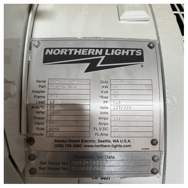 Northern Light M1064D/40/33 40 / 33 KW 3-phase marine diesel generator