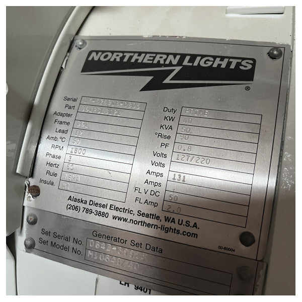 Northern Light M1064D/40/33 40 / 33 KW 3-phase marine diesel generator