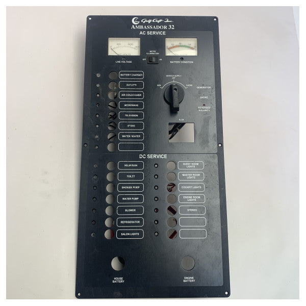 Gulf Craft Ambassador 32 AC | DC Switch panel