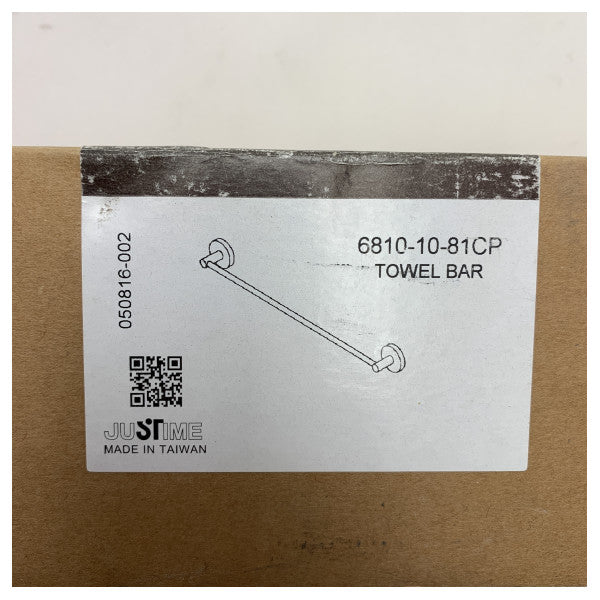 Justime 600 mm duschhandduksstång i krom - 6810-10-81CP