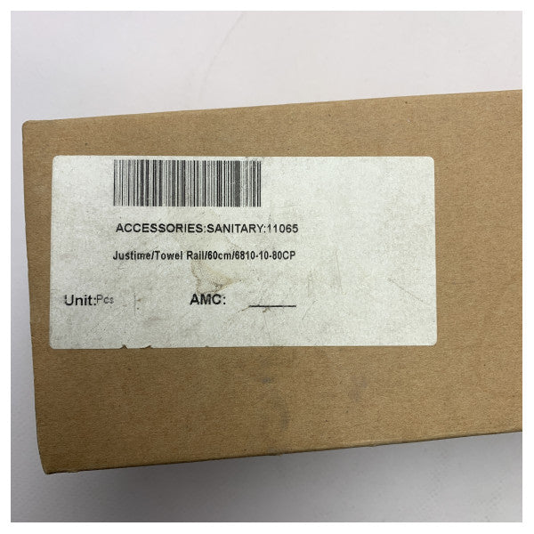 Justime 600 mm duschhandduksstång i krom - 6810-10-81CP