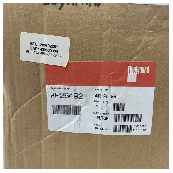 Повітряний фільтр двигуна Fleetguard AF25492