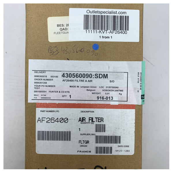 Повітряний фільтр двигуна Fleetguard AF26400