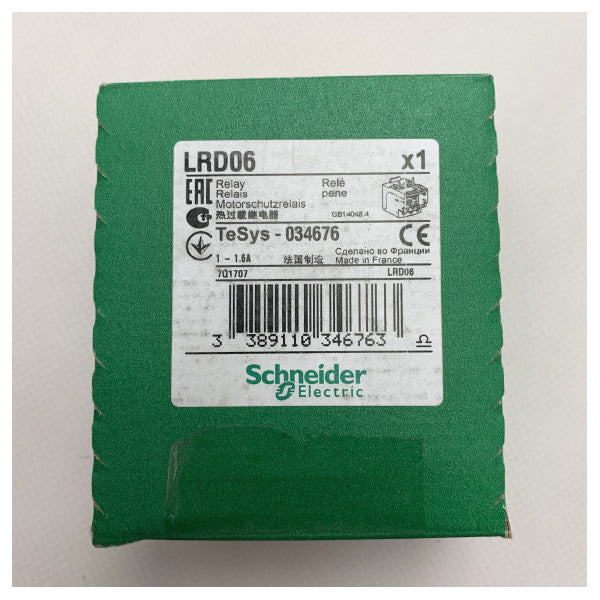 Schneider Electric LRD06 motor thermal overload relay