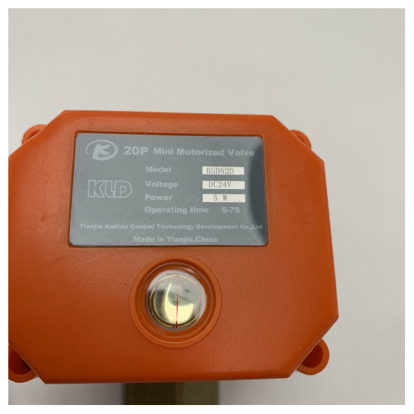 Vetus KLD Vetus mini válvula de bola motorizada DN20 3/4 pulgadas 24V 