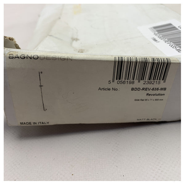 Висококачествена матовочерна морска плъзгаща се релса 900 мм - устойчива на корозия релса за душ и аксесоари