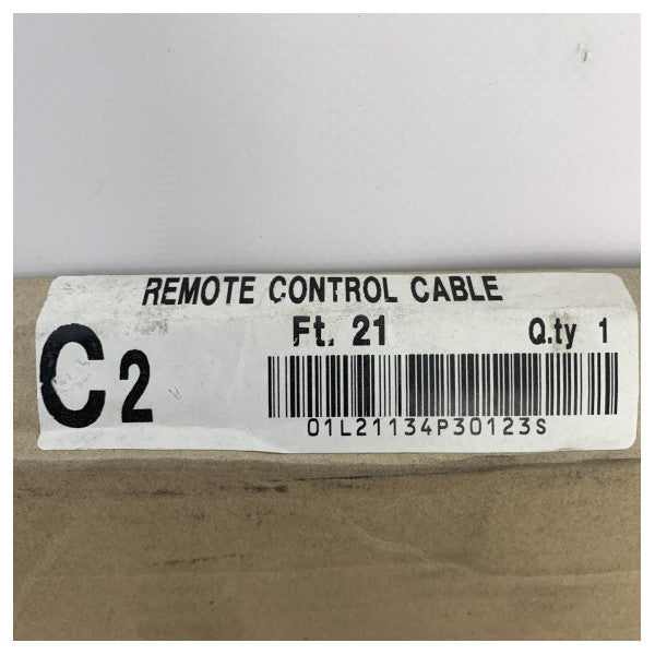 Cabo de direção do motor Ultraflex C2 em aço inoxidável 21 pés | 6,3M