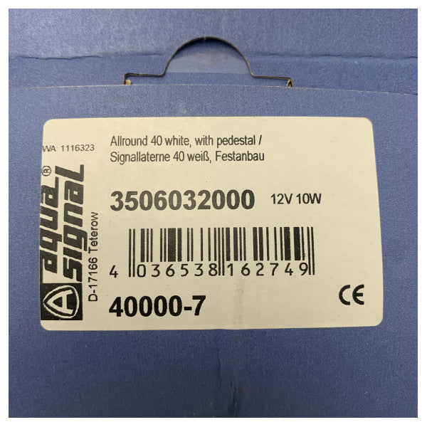 Aqua Signal Series 40 Luz de navegación negra 360 grados - 3506023000