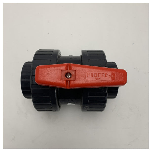 Profec Safe D-75-2.5 PVC-U PN 10 kugleventil - holdbar PVC-ventil i marinekvalitet til pålidelig styring af vandgennemstrømning