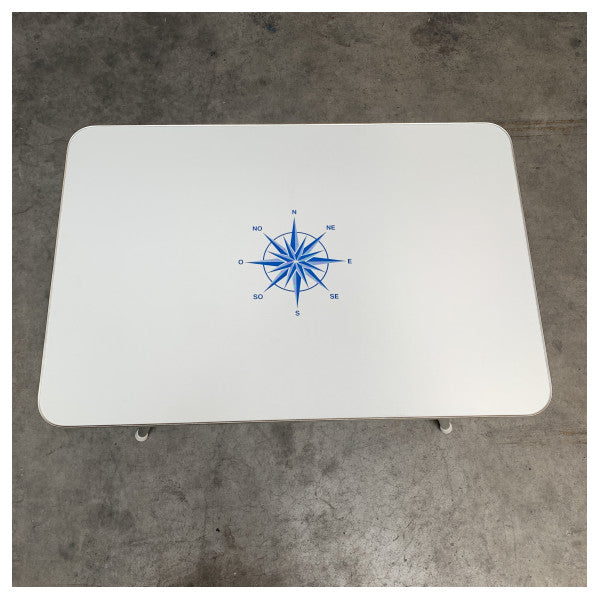 Trem foldbart bådbord hvid 90 x 60 x 60 - D17 60 090