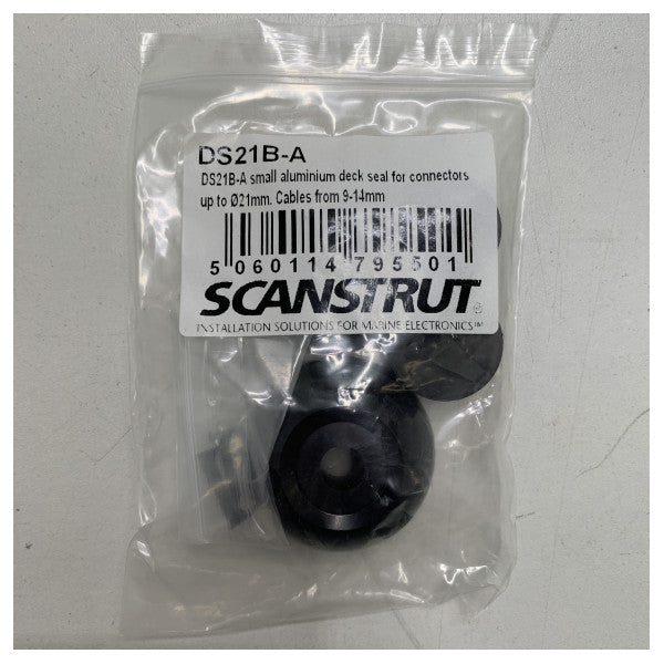 Scanstru ds21b-a 9 to 14 mm hull aluminum cable seal black