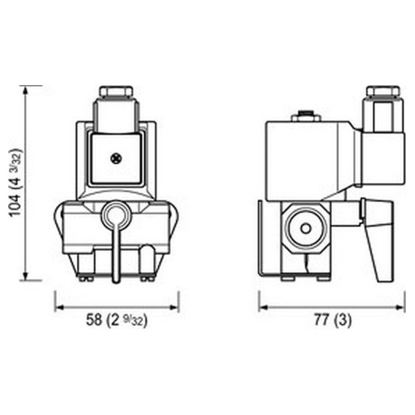 2x Quick EL0516 0,5 Zoll Magnetventil 12V - EL0516 1/2 12V