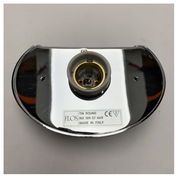 Lâmpada marítima cromada Flos F7511057 ���� Luminária E27 durável e à prova de água para barcos e navios