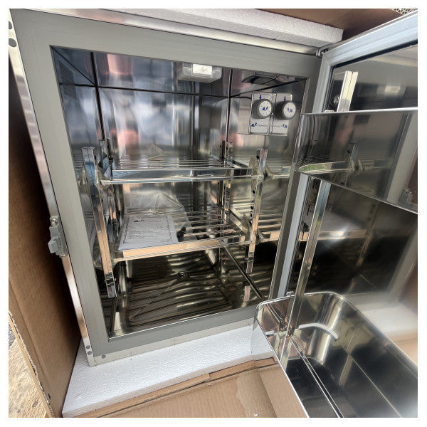 Lodówka podblatowa ze stali nierdzewnej Frigonautica FR80RC - W480 D537 H630 cm