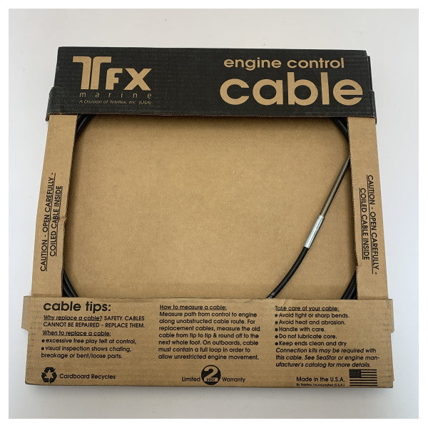Cavo di comando dell'acceleratore marino Teleflex FT15 B30C - Controllo preciso e duraturo del motore della barca