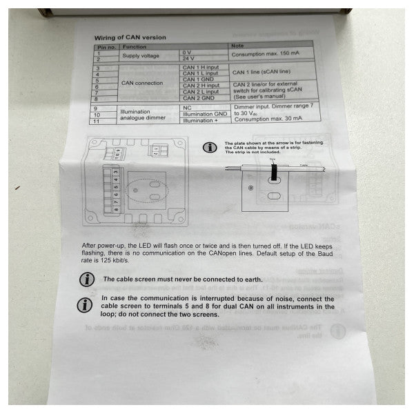 Deif Ruderwinkelanzeige Rai xl96 med weiß