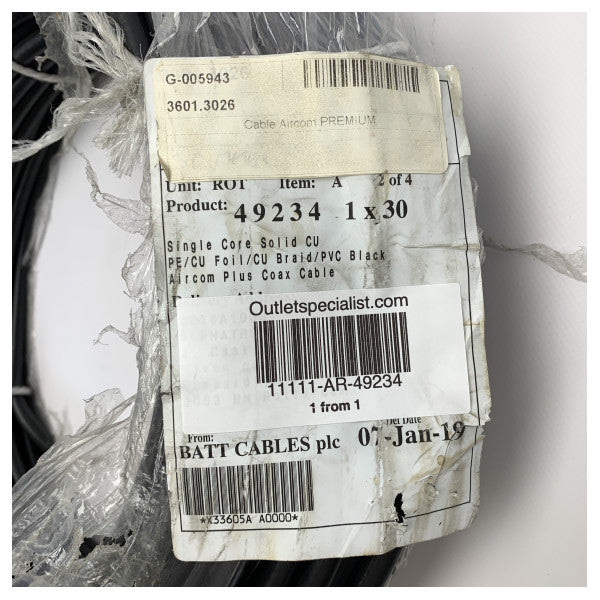 Aircom Plus 同軸ケーブル 1 x 30m - 49234