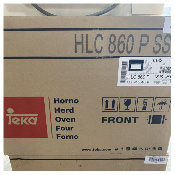 Teka HLC860P συμπαγής πολυλειτουργικός φούρνος 45 cm μαύρο