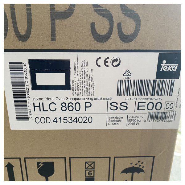 Teka HLC860P συμπαγής πολυλειτουργικός φούρνος 45 cm μαύρο