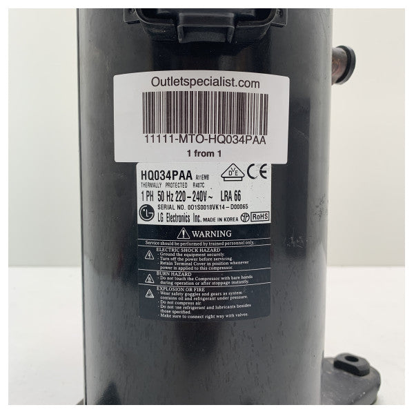 LG HQ034PAA Refrigerator Compressor