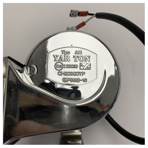 Yarton HYF-360MR Klaxon Marin Électrique en Acier Inoxydable - Klaxon de Signalisation Durable 12/24V pour une Communication Maritime Sécurisée 