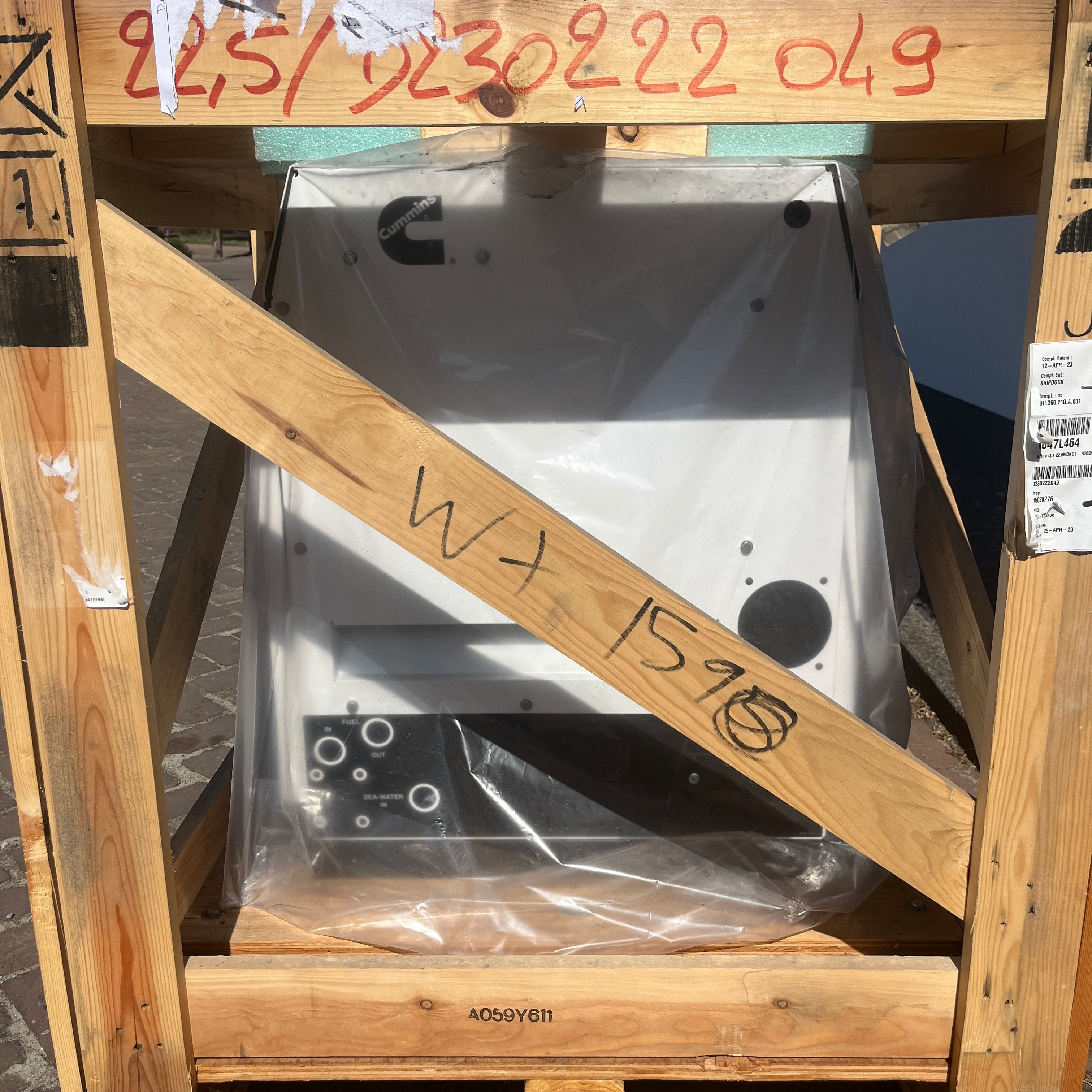 Cummins Onan 22,5 kW marine dieselgenerator 230V|| 50 HZ - 22.5MDKDT