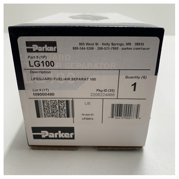 Parker Racor Marine Fuel | Luftabscheider LG100 - 480L/min