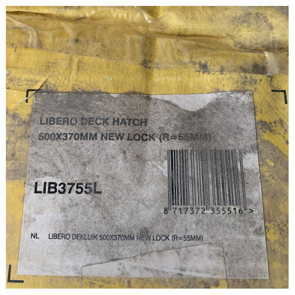 Vetus LIB3755L libero Aluminium-Deckluke 500 x 370 MM