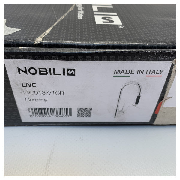 Nobili Live Chrome single lever kitchen tab - LV00137/CR