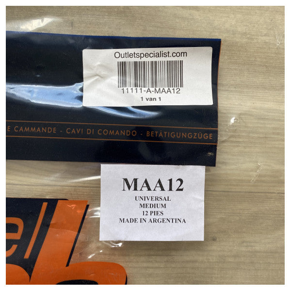 Excel Universal Medium Length 12ft Marine Steering Cable - Durable Red Jacket für reibungslose Bootssteuerung