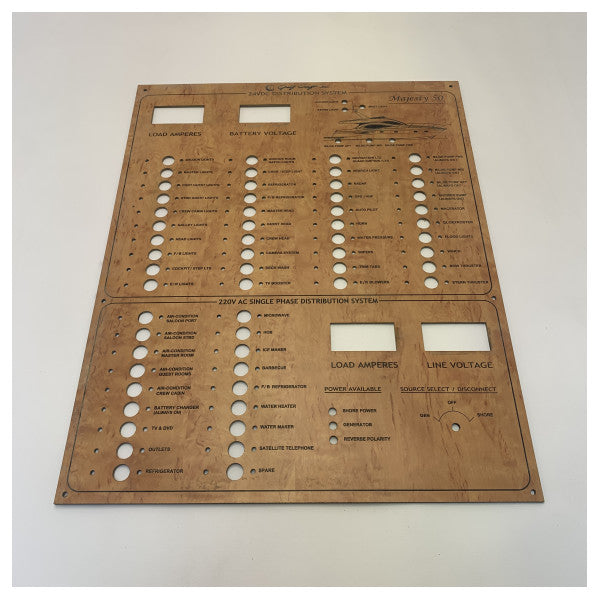 Gulf Craft Majesty 50 AC | DC omkopplarpanel brun