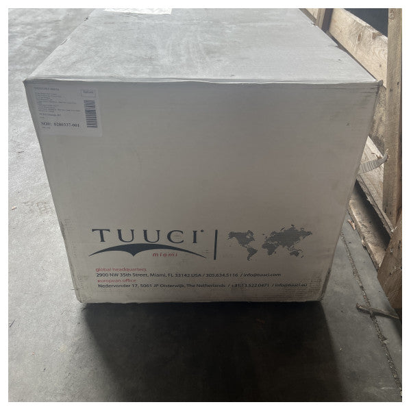 Tuuci Ocean Master MAX-Classic in acciaio inossidabile ottagonale, ombrellone da 9 piedi, colore grigio cadetto.