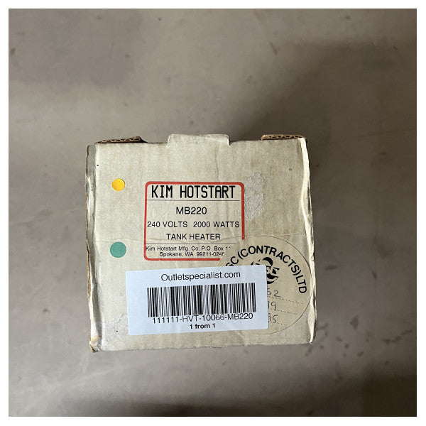 Kim Hotstart 240V 2000W Deniz Tankı Isıtıcısı - Dayanıklı Alüminyum Yakıt ve Depolama Tankı Isıtma Elemanı