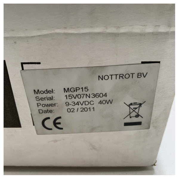 Nottrot MGP15 15 Zoll Glassbrücke Marine Monitor