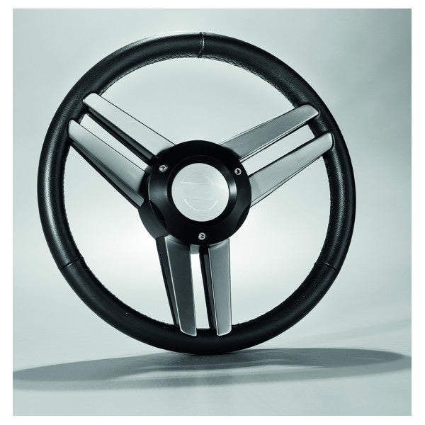 عجلة قيادة إيسوتا MLB 3 أذرع جلد بحري D350 ملم أسود