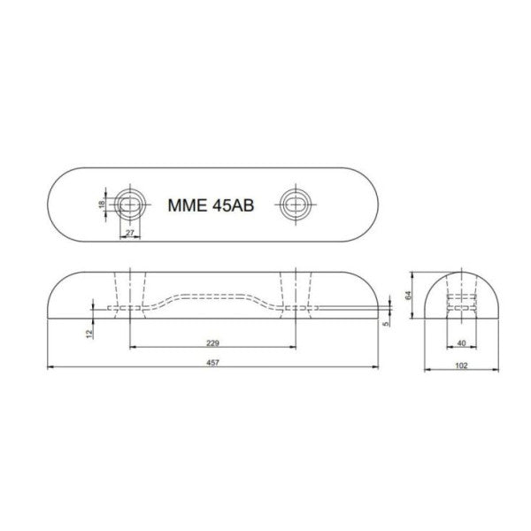 MME Aluminiumanode 5 kg - Mme45ab