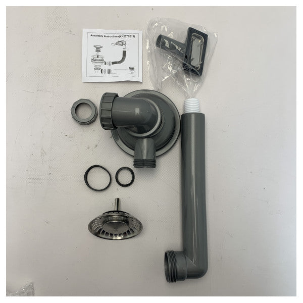 Mizzo Quadro 45 x 40 cm paslanmaz çelik mutfak evyesi - MS4540