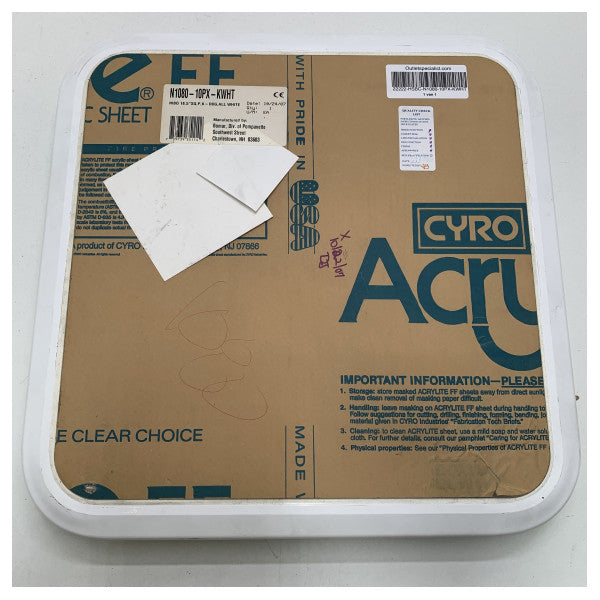 Bomar Square Aluminium Opening Hatch White 470 x 470 mm-n1080-10px-kwht