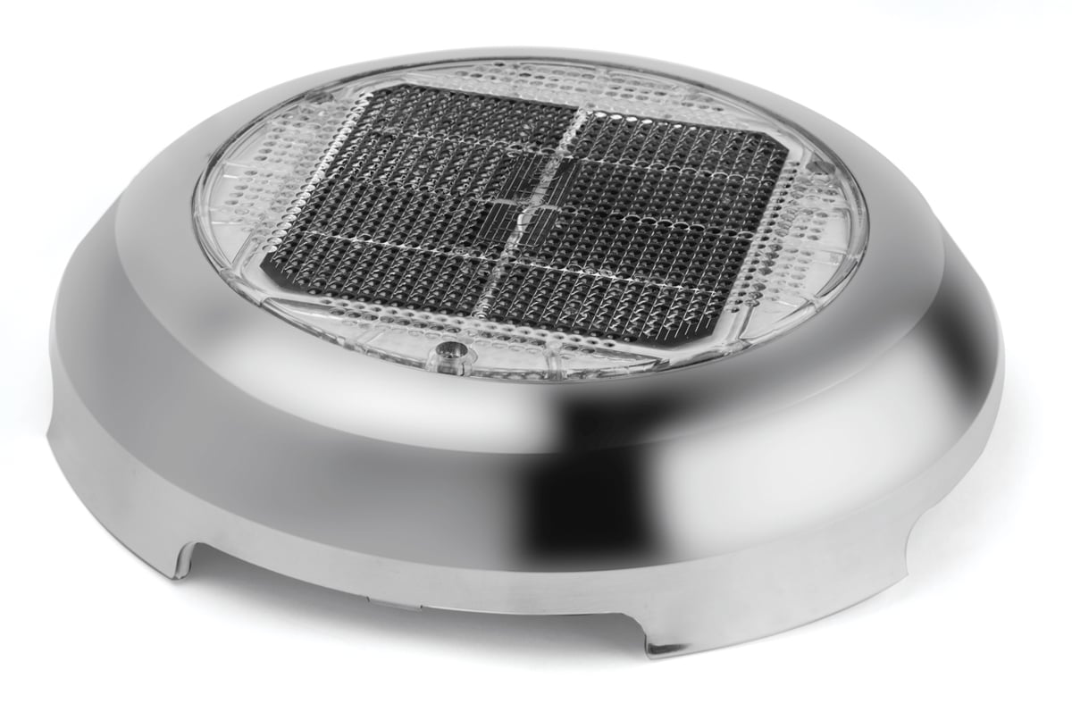 Marinco 3-tommers solventilator i rustfrit stål til dag og nat - N20703S
