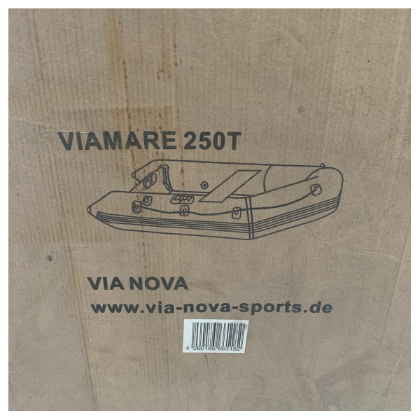 Viamare T250 φουσκωτή φουσκωτή λέμβος με κατάστρωμα αέρα γκρι 2.5M