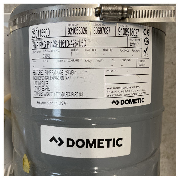 ドメティック P115S-1171D-425-1.5TCV ソース空調ポンプ