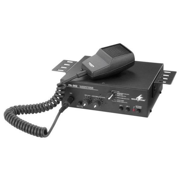 Amplificatore per mixaggio pa Monacor 14W nero - PA-302