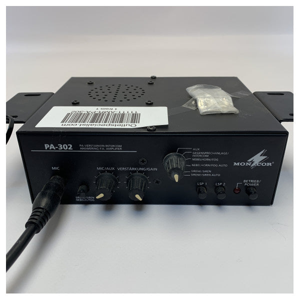 Amplificatore per mixaggio pa Monacor 14W nero - PA-302