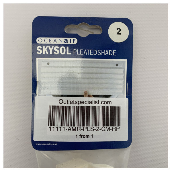 Dometic OceanAir Skysol pleated shade cream 508 x 305 mm - PLS-2-CM-RP