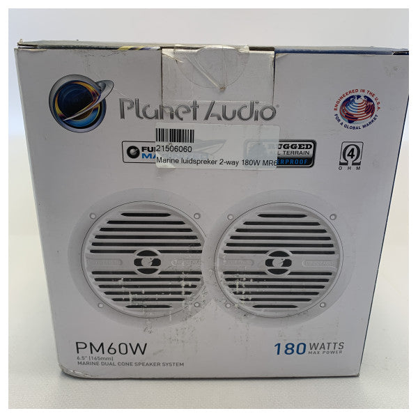 Planet Audio PM60W 90W Marine Proof Lautsprecher Set White