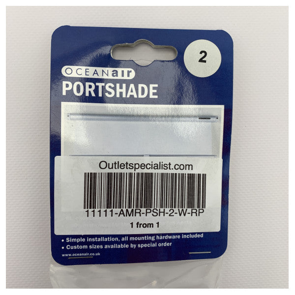 Dometic OceanAir portshade roller blind white 380 x 280 mm - PSH-2-W-RP