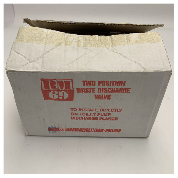 RM69 white 3-way toilet valve for closed - tank - overboard - 804